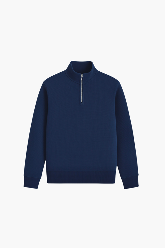 Textured Quarter Zipper