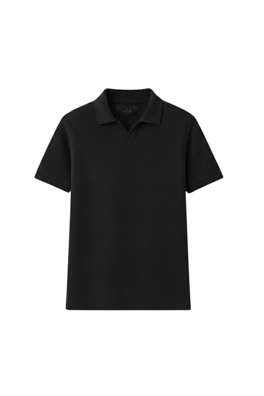 Essential Piqué Polo - Black